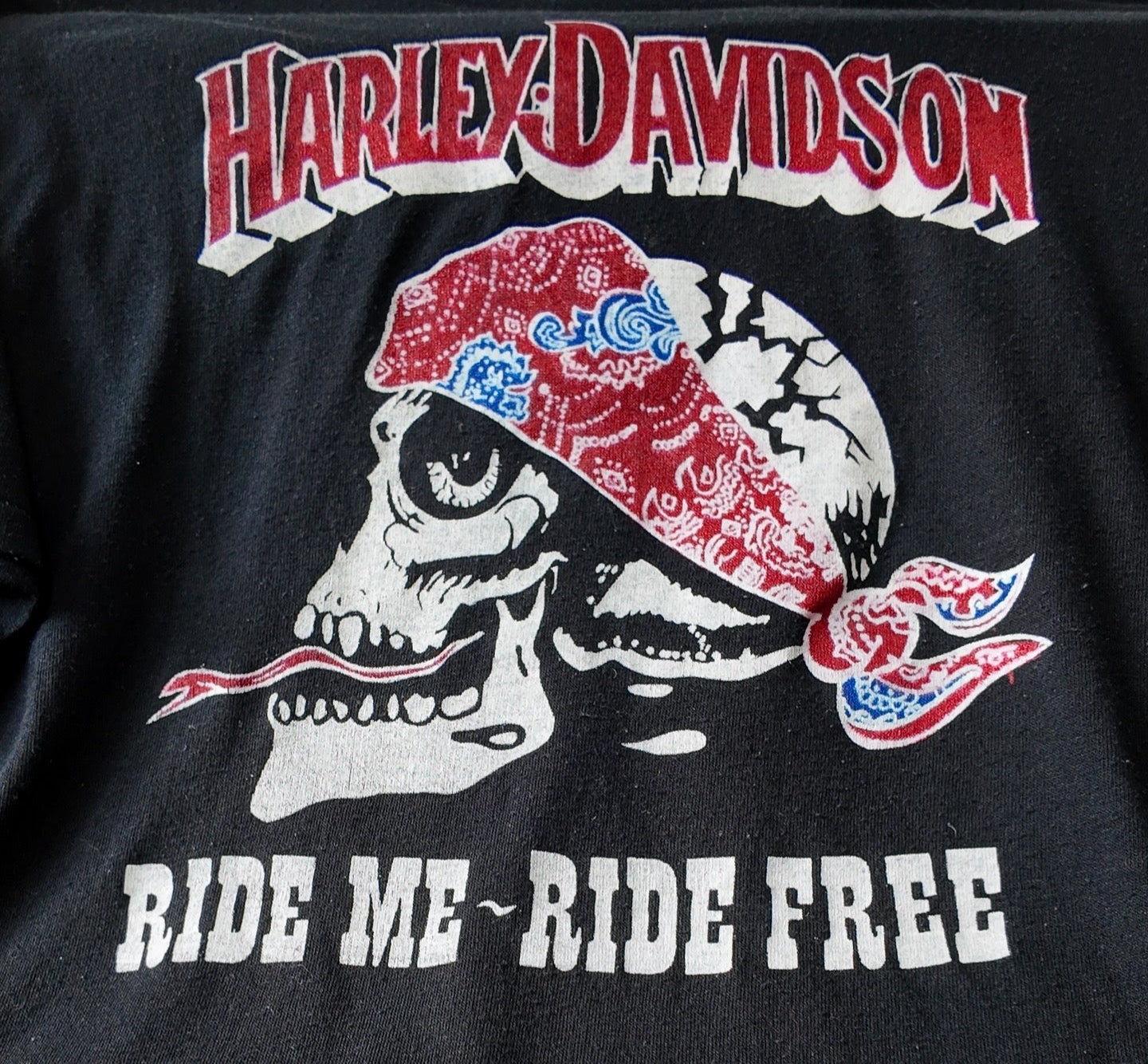 Harley Davidson "Ride Me, Ride Free" (70's-80's)