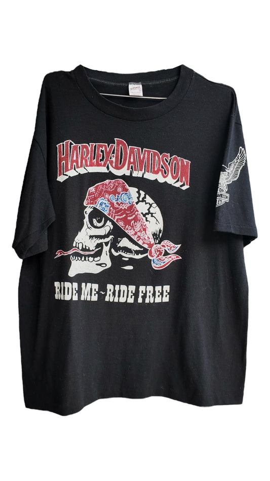 Harley Davidson "Ride Me, Ride Free" (70's-80's)