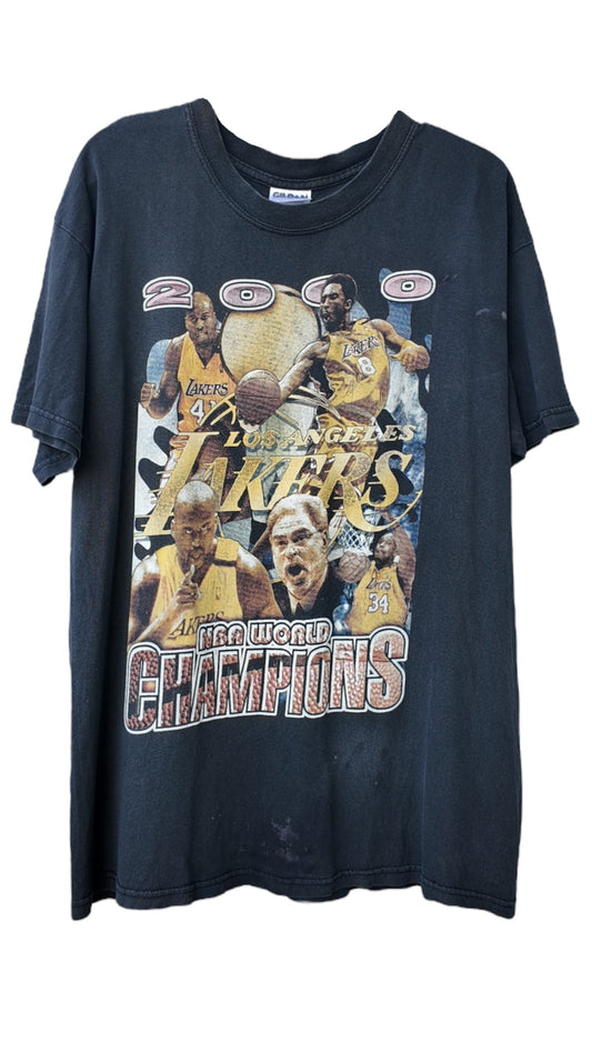 Lakers 2000 Championship (Bootleg Rap Tee Style)