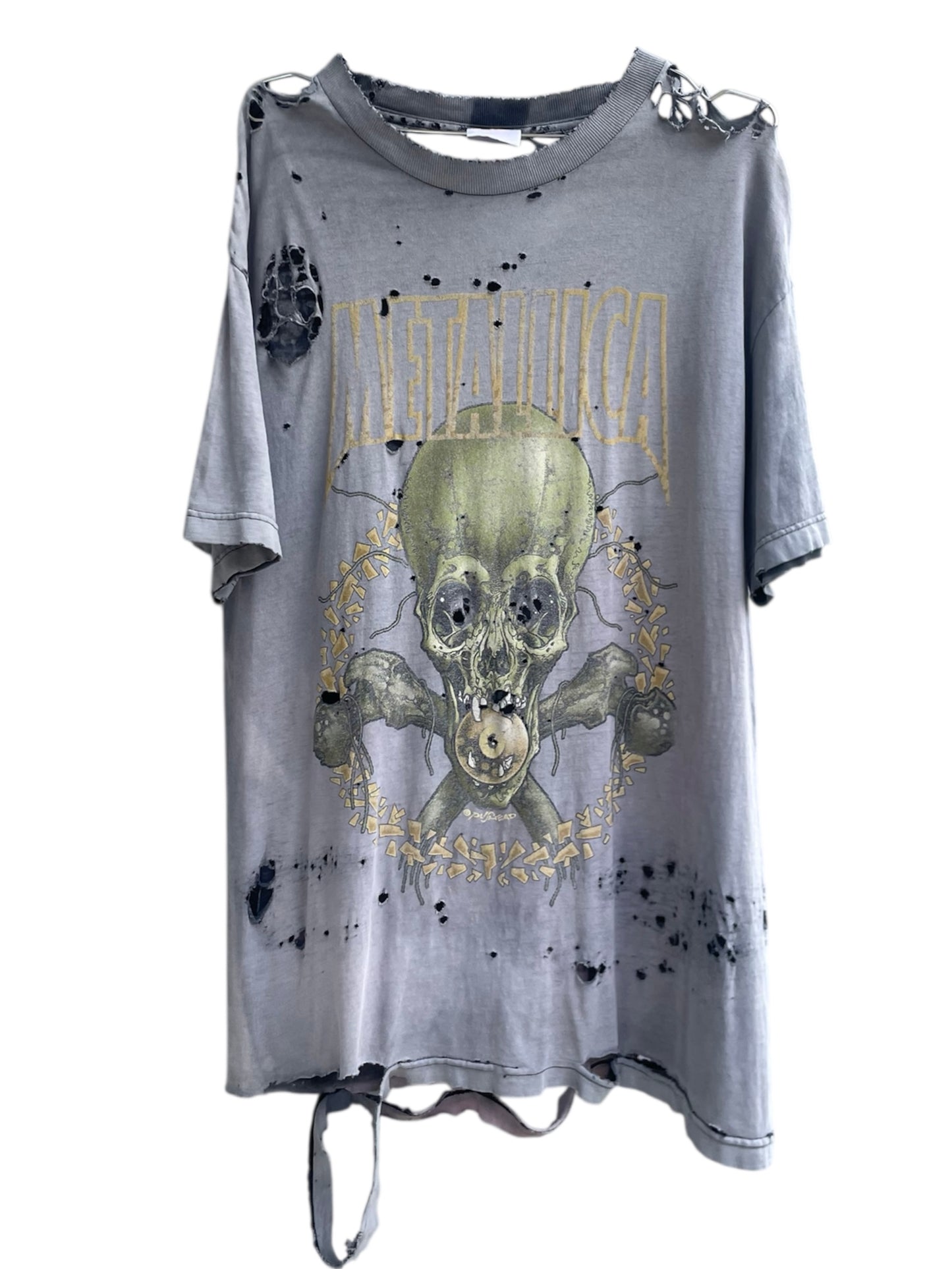 Metallica Clover Distressed Shirt "No Love" 2001