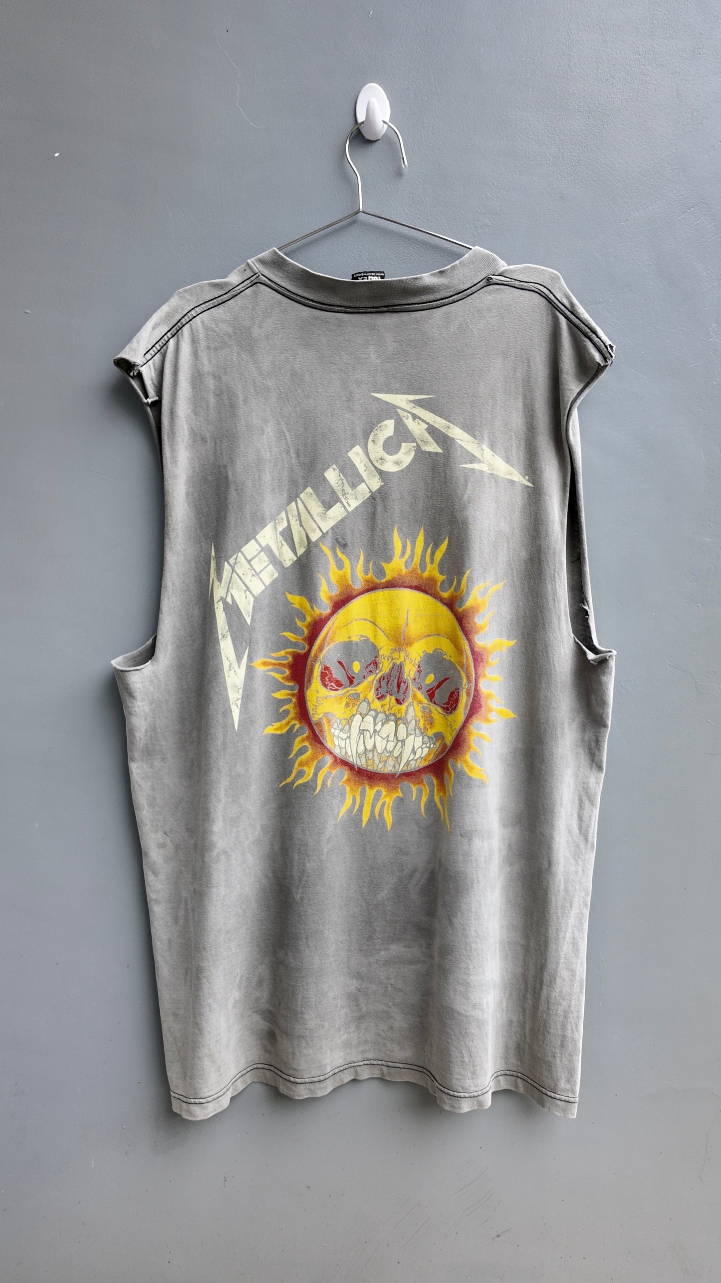 1994 Metallica x Pushead "Flaming Skull" Chopped Tee