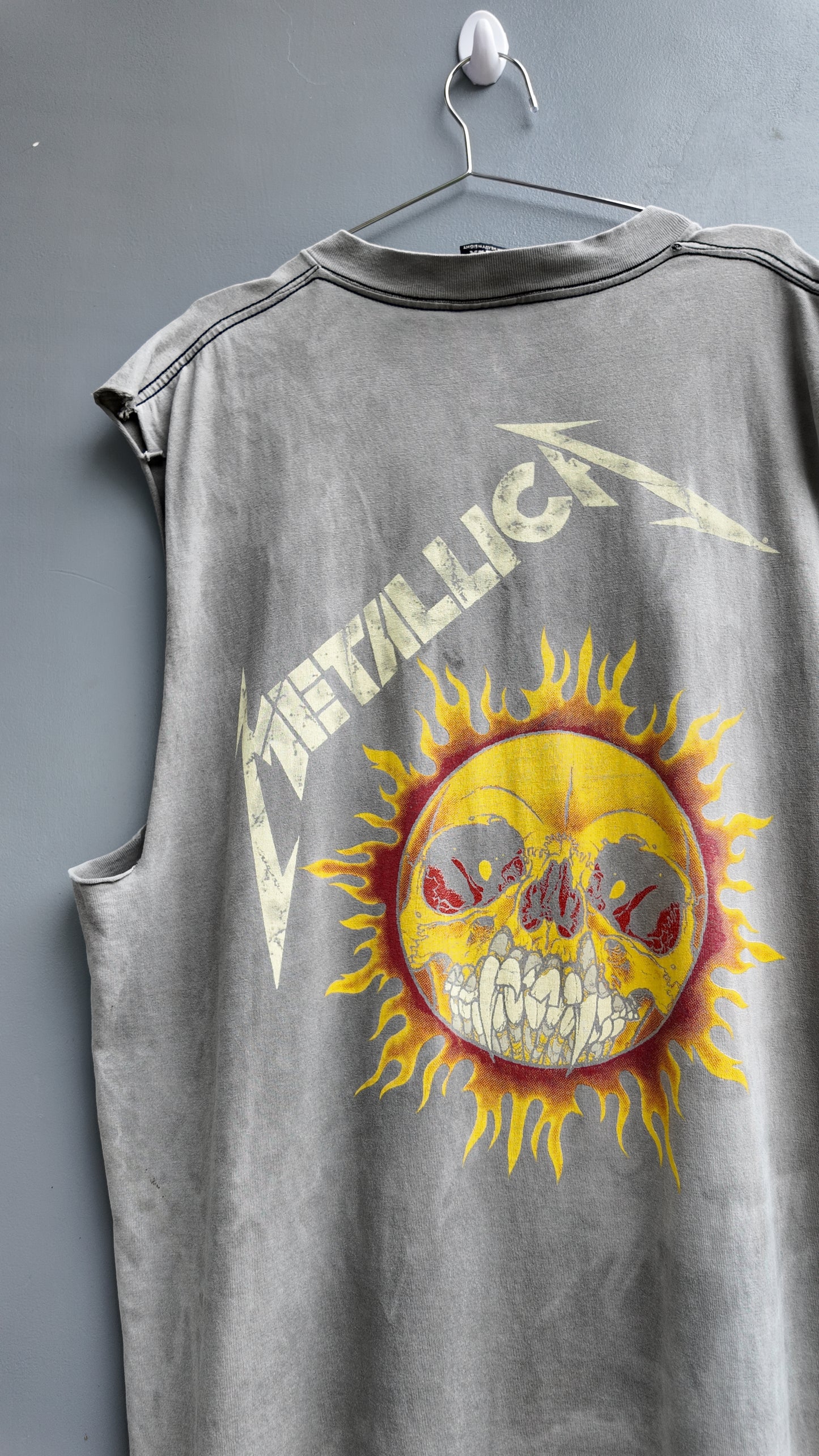 1994 Metallica x Pushead "Flaming Skull" Chopped Tee