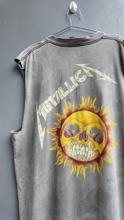 1994 Metallica x Pushead "Flaming Skull" Chopped Tee