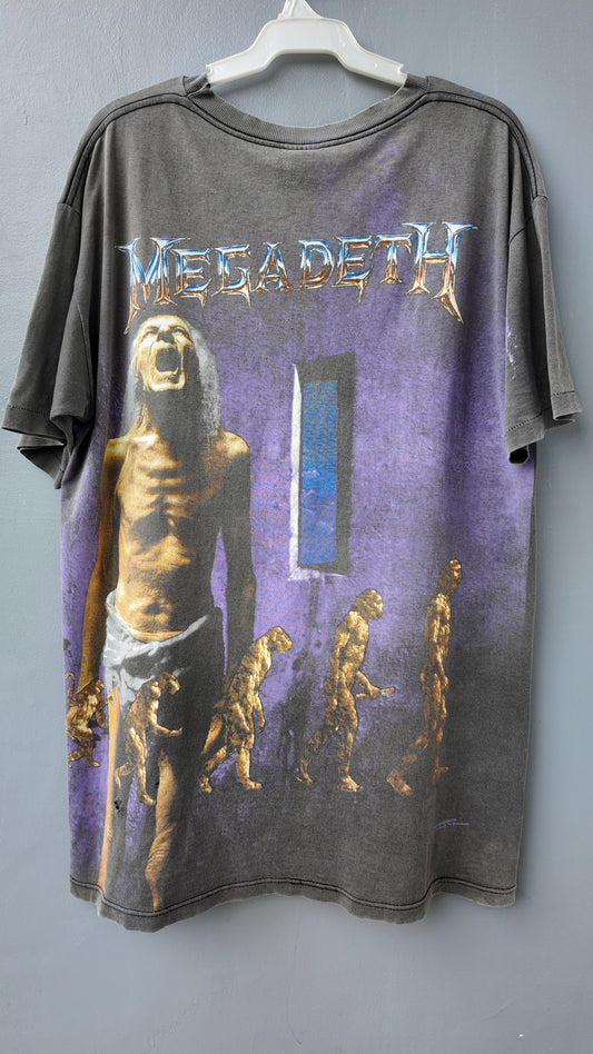 1992 Megadeth "Countdown to Extinction" Album All Over Print Shirt