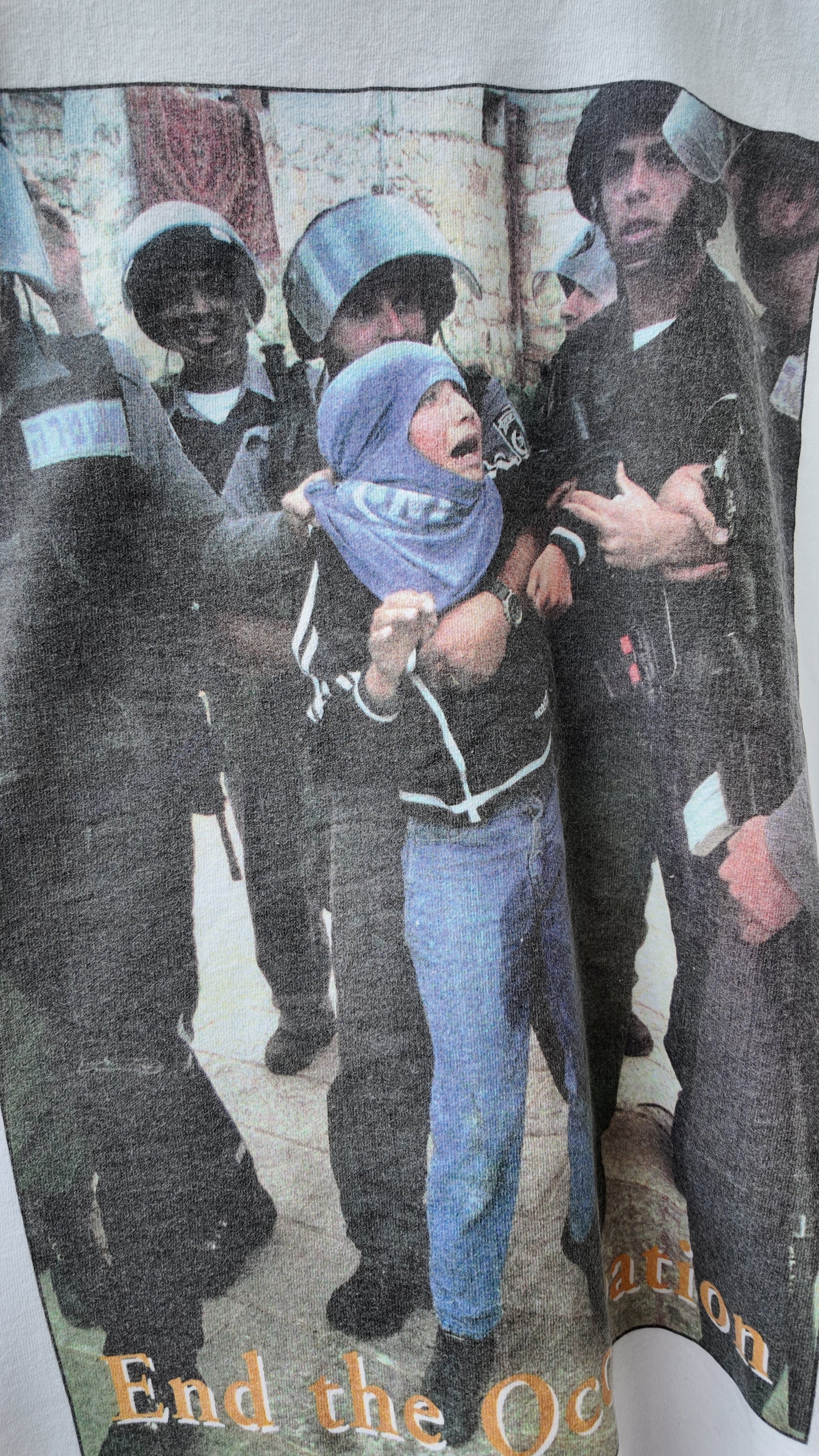 Vintage "Peace In The Middle East; End The Occupation" Shirt