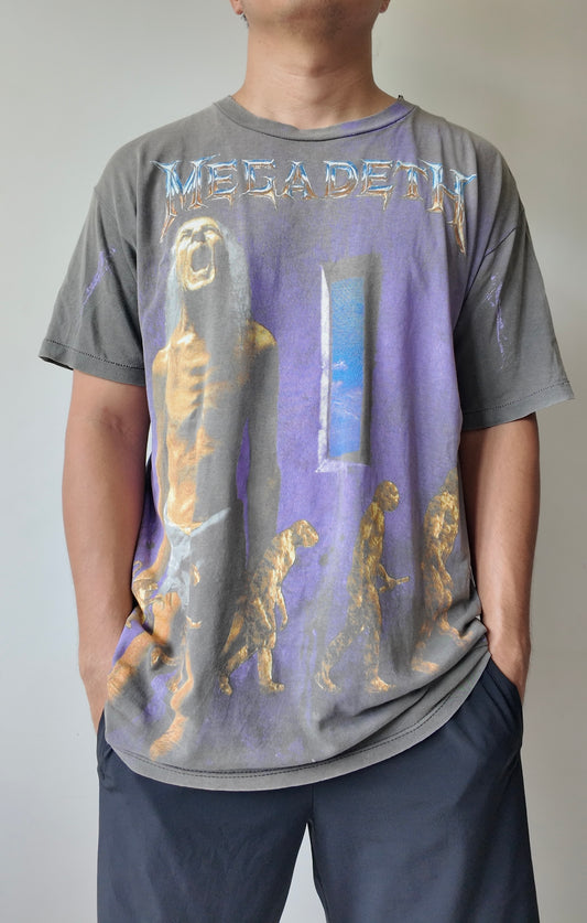 1992 Megadeth "Countdown to Extinction" Album All Over Print Shirt