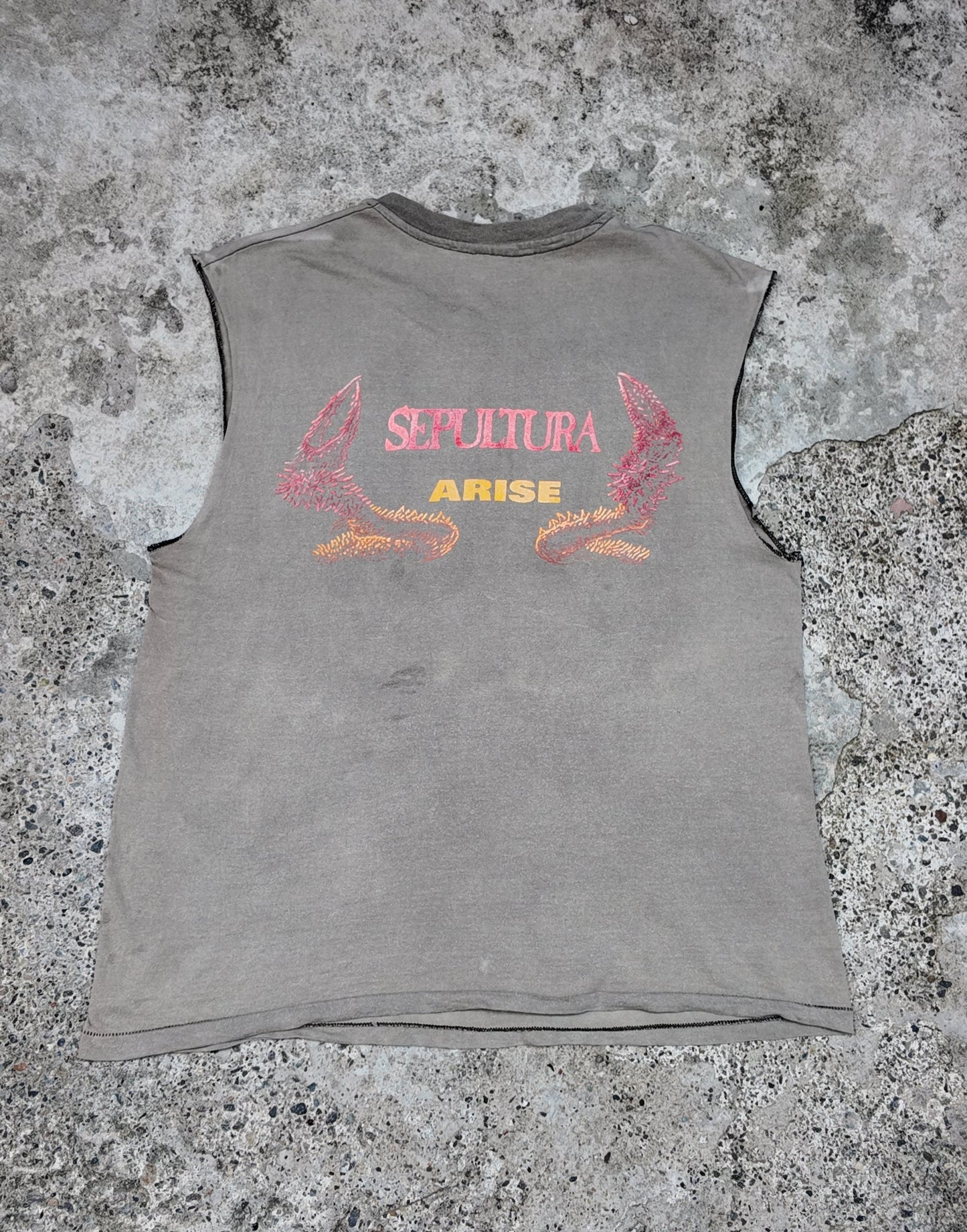 1991 Sepultura Arise Chopped Sleeves